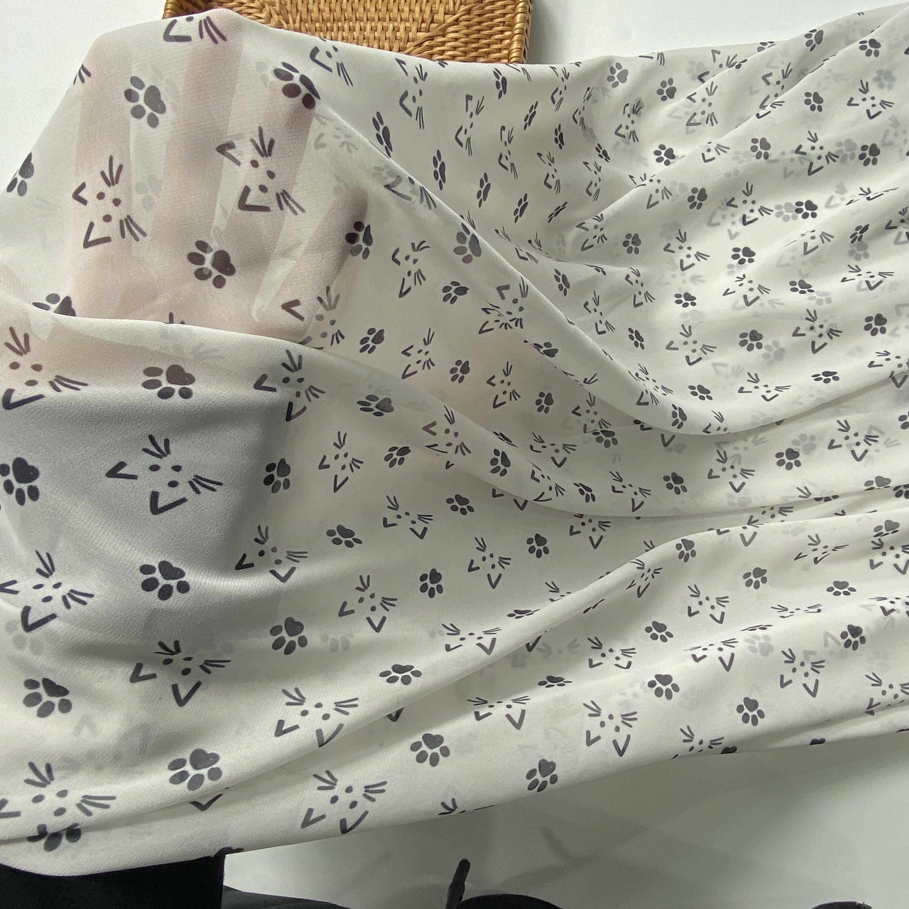 2022 Printing fabric polyester Chiffon pearl fabric digital chiffon gradient printing fabric for children garment