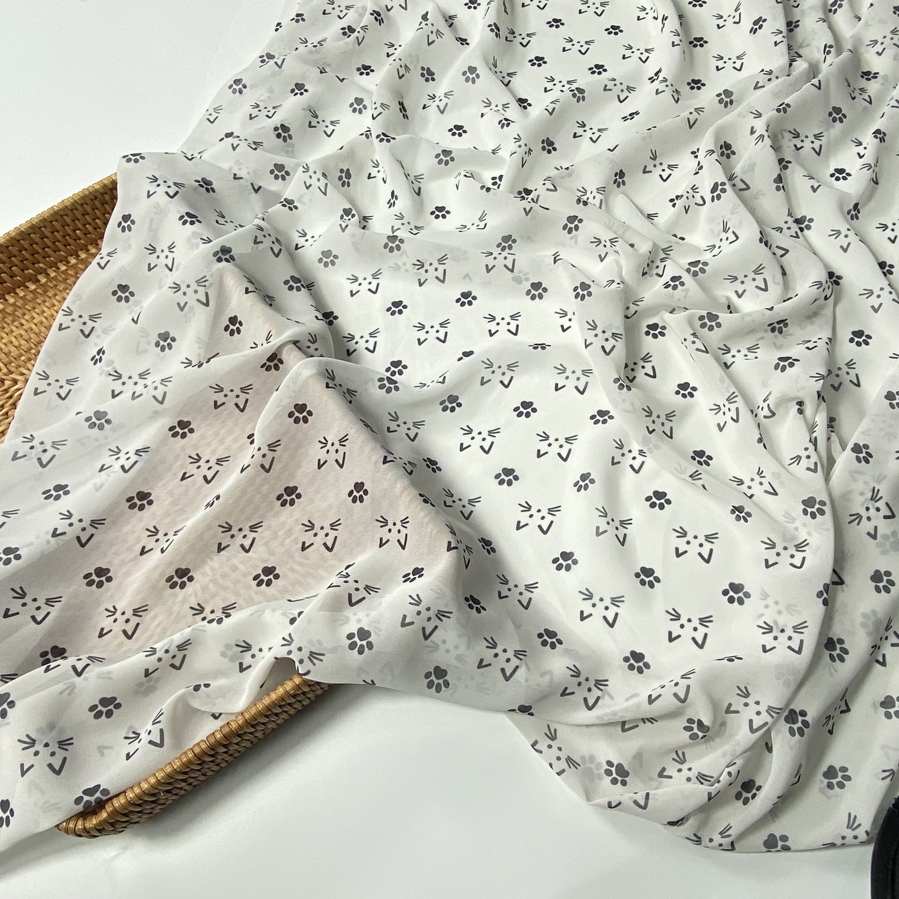 2022 Printing fabric polyester Chiffon pearl fabric digital chiffon gradient printing fabric for children garment