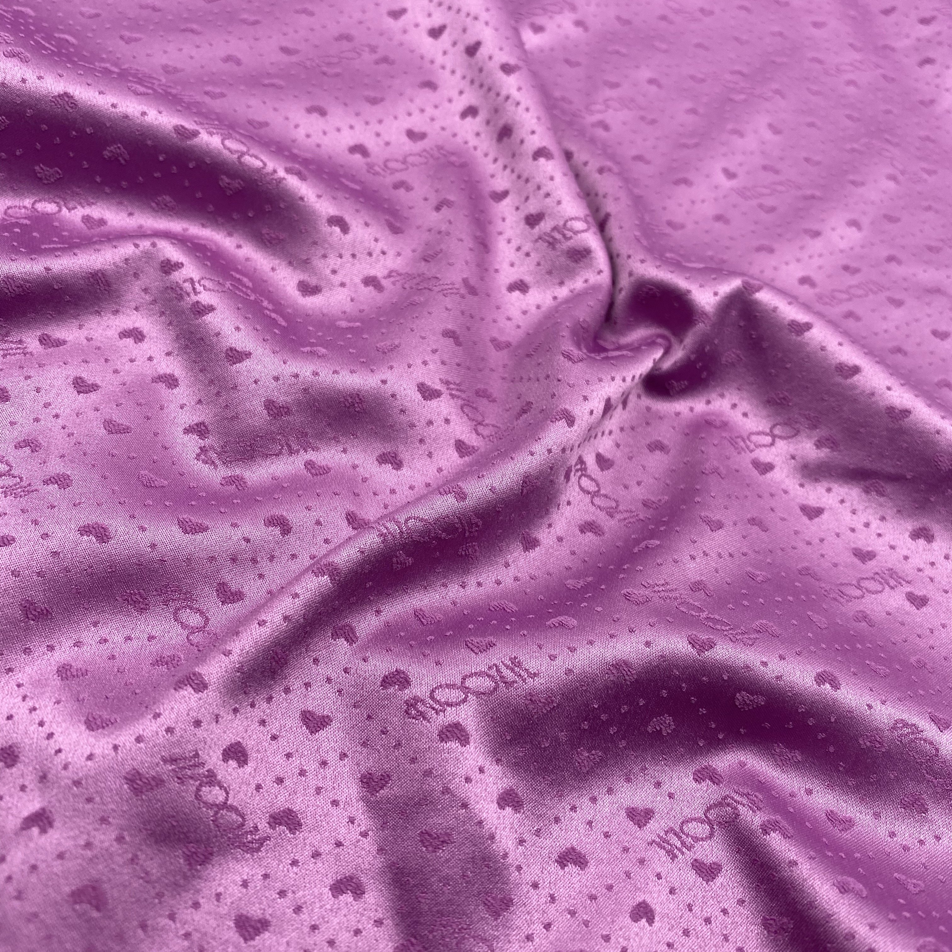 china fabric textile suppliers designer fabric POLYESTER SPANDEX heart-shaped jacquard satin fabric for leisure wear cloth