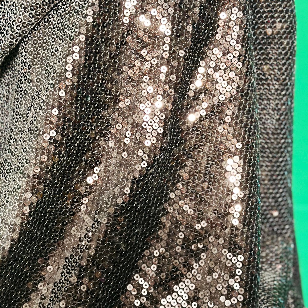Kids Short 450-500gsm Velvet French Lace Mesh Coffee Linen Sequin Fabric