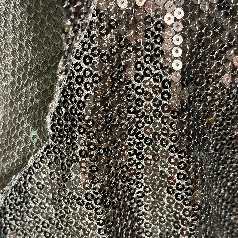 Kids Short 450-500gsm Velvet French Lace Mesh Coffee Linen Sequin Fabric