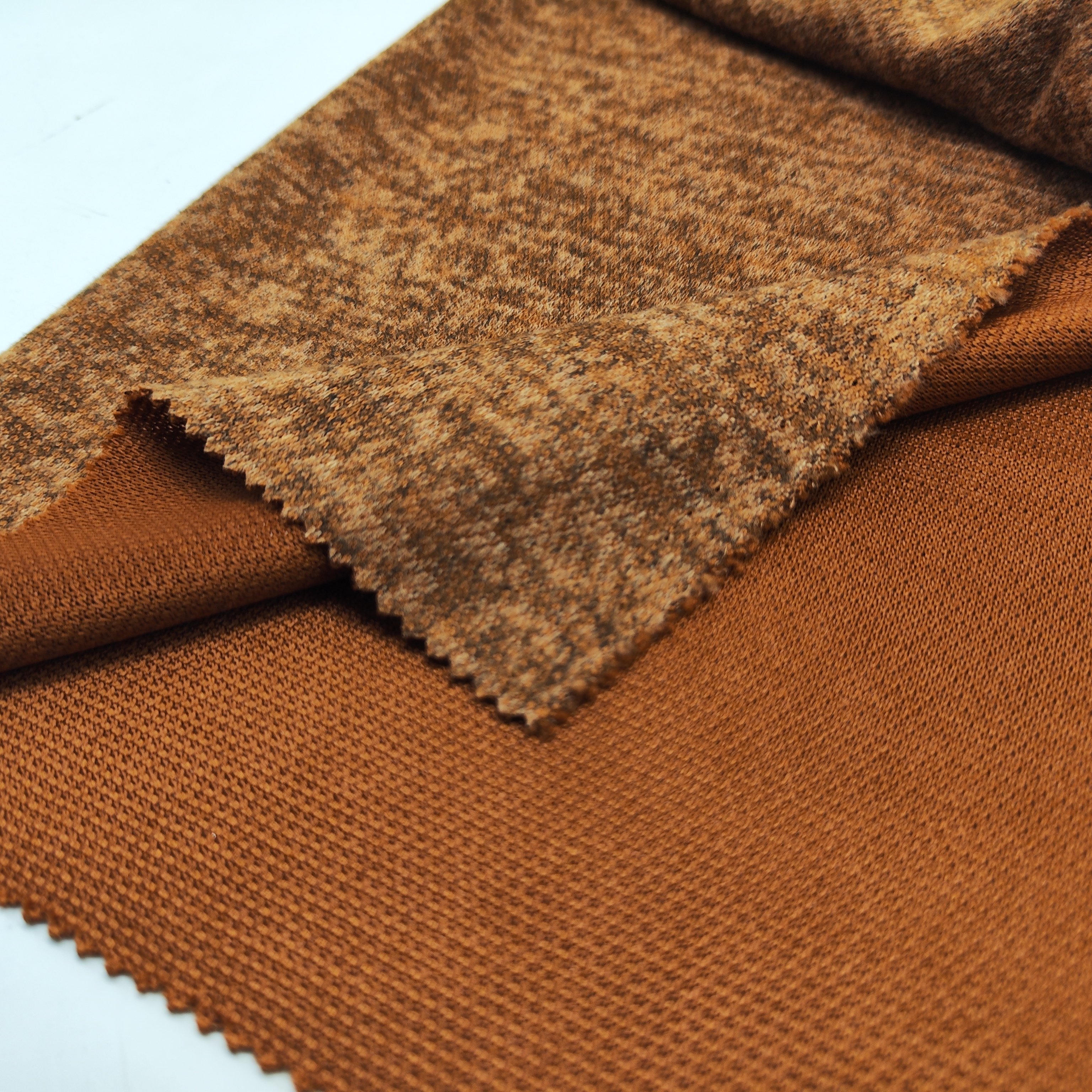 Shaoxing Factory Directly High Karachi Fabric Brushed Heather Grey hacci fabric For Women Clothing