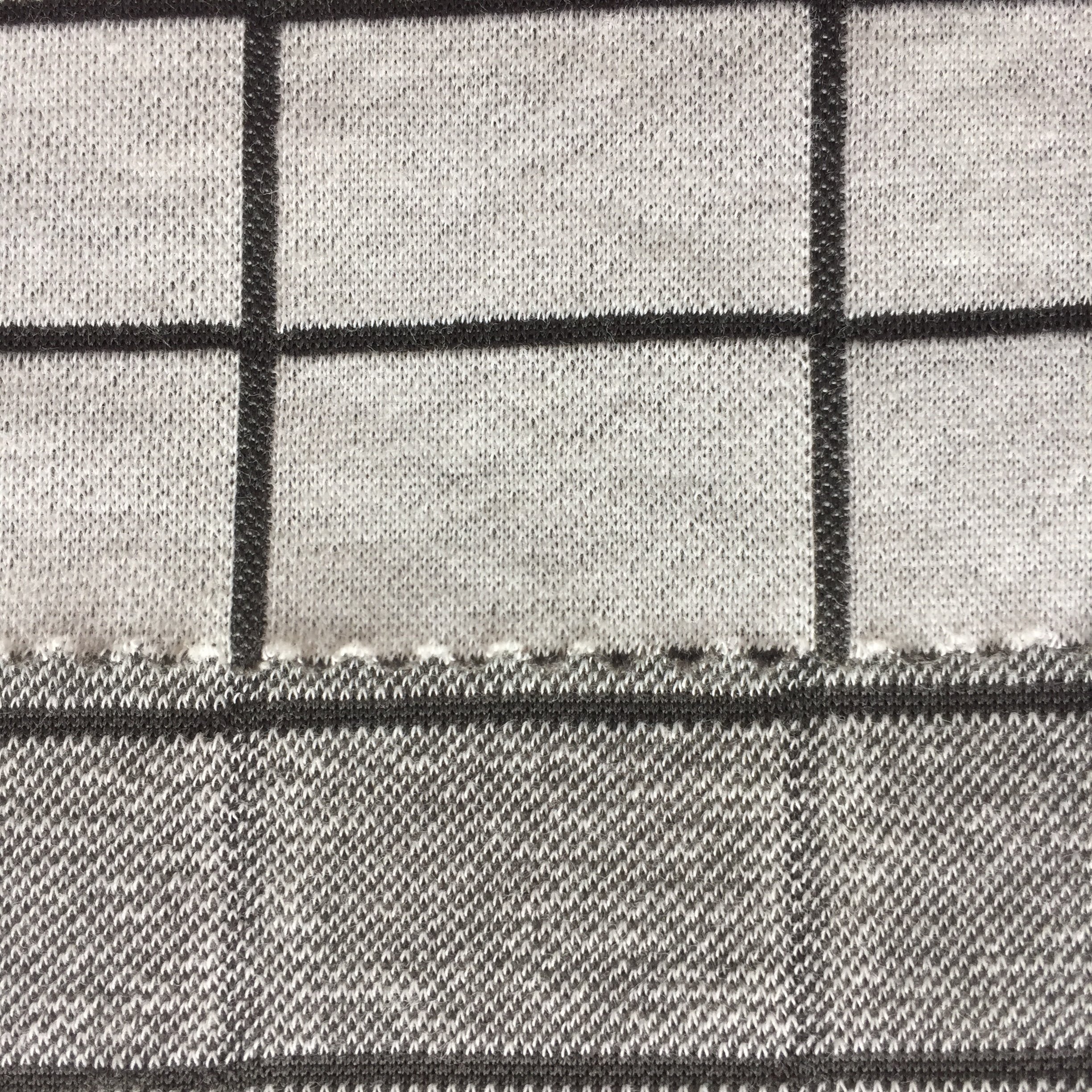 Anti-bacterial Fabric knitted fabric cotton/bamboo charcoal yard dyed checker