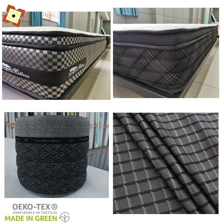 High Quality Bamboo Fiber Mattress Fabric Pillow Decoration Home Frame Mattress New Design Polyester Selvedge Fabric