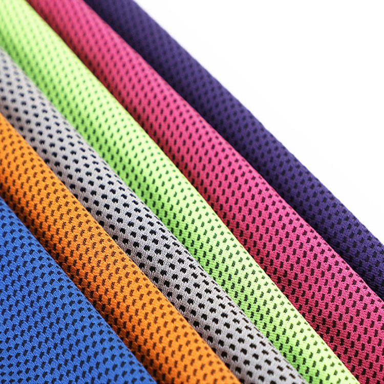 Breathable Wicking Moisture Wicking Cellular Fabric Beach HX102 Cheap Stock Knitted for Jersey 100% Polyester Fabric Mesh Fabric