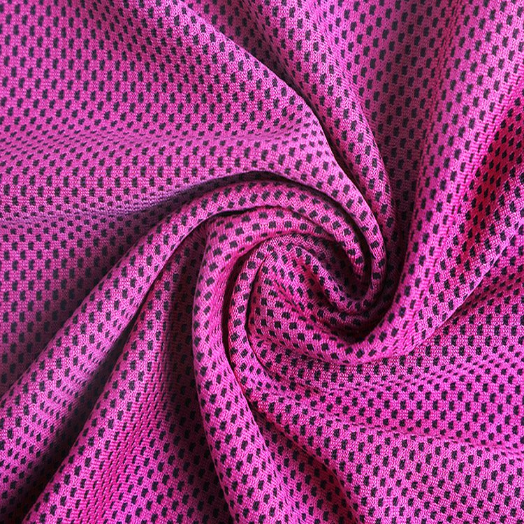 Breathable Wicking Moisture Wicking Cellular Fabric Beach HX102 Cheap Stock Knitted for Jersey 100% Polyester Fabric Mesh Fabric