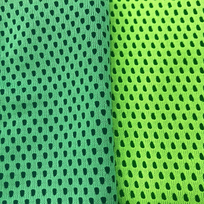 Breathable Wicking Moisture Wicking Cellular Fabric Beach HX102 Cheap Stock Knitted for Jersey 100% Polyester Fabric Mesh Fabric