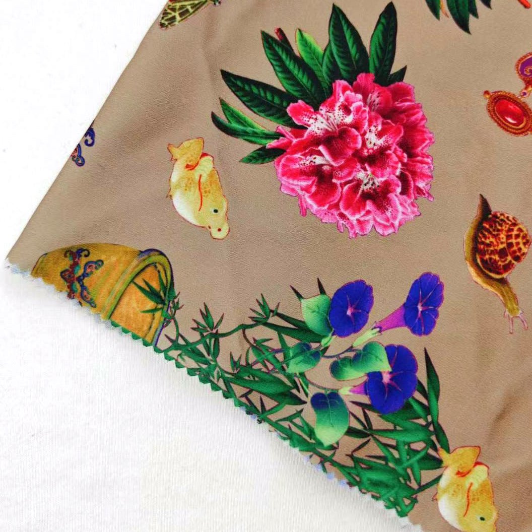 Yantu textile Custom Digital Printing Fabrics Wholesale 100% Polyester Fabric for Cloth