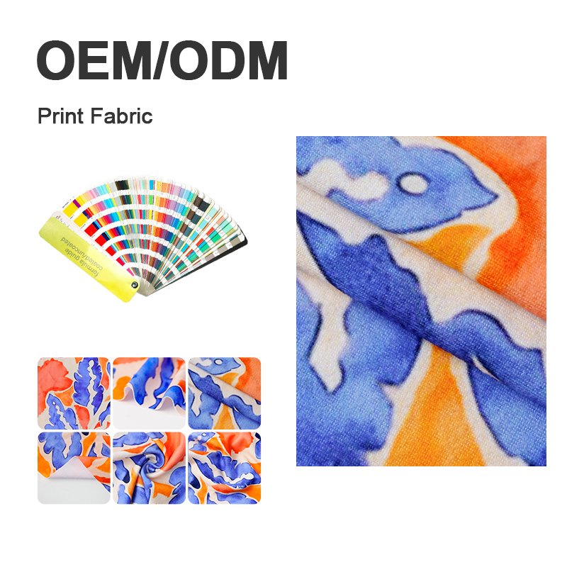 Customized printed organic bamboo cotton fabric 95%bamboo 5%spandex 200gsm bamboo fabric for garment