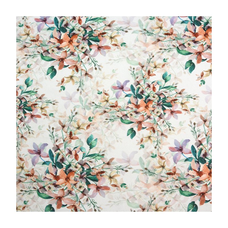 Digital Tropical Print Custom Flower pattern polyester woven 75D Chiffon georgette Fabric Sudanese Toub