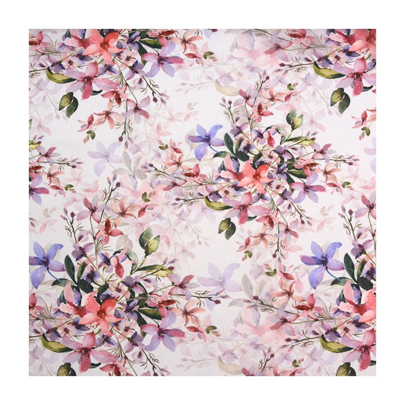 Digital Tropical Print Custom Flower pattern polyester woven 75D Chiffon georgette Fabric Sudanese Toub