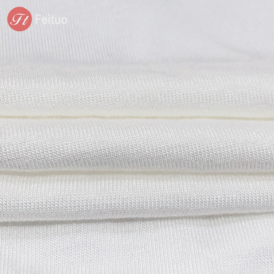 UV Protection Moisture Absorption Anti-bacterial 95% Bamboo 5% Spandex Elastance Bamboo Jersey T shirt Fabric