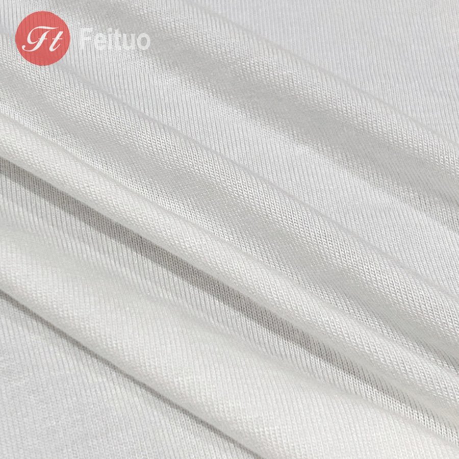 UV Protection Moisture Absorption Anti-bacterial 95% Bamboo 5% Spandex Elastance Bamboo Jersey T shirt Fabric