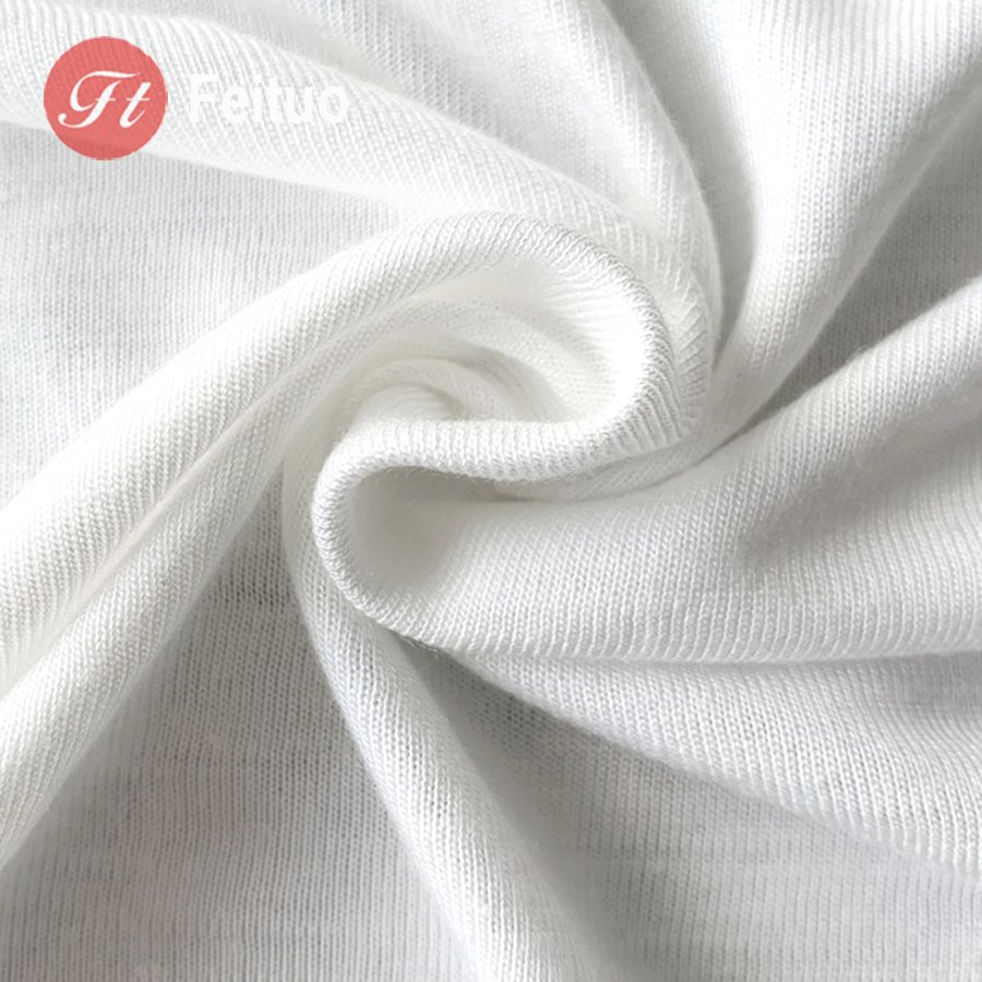 UV Protection Moisture Absorption Anti-bacterial 95% Bamboo 5% Spandex Elastance Bamboo Jersey T shirt Fabric
