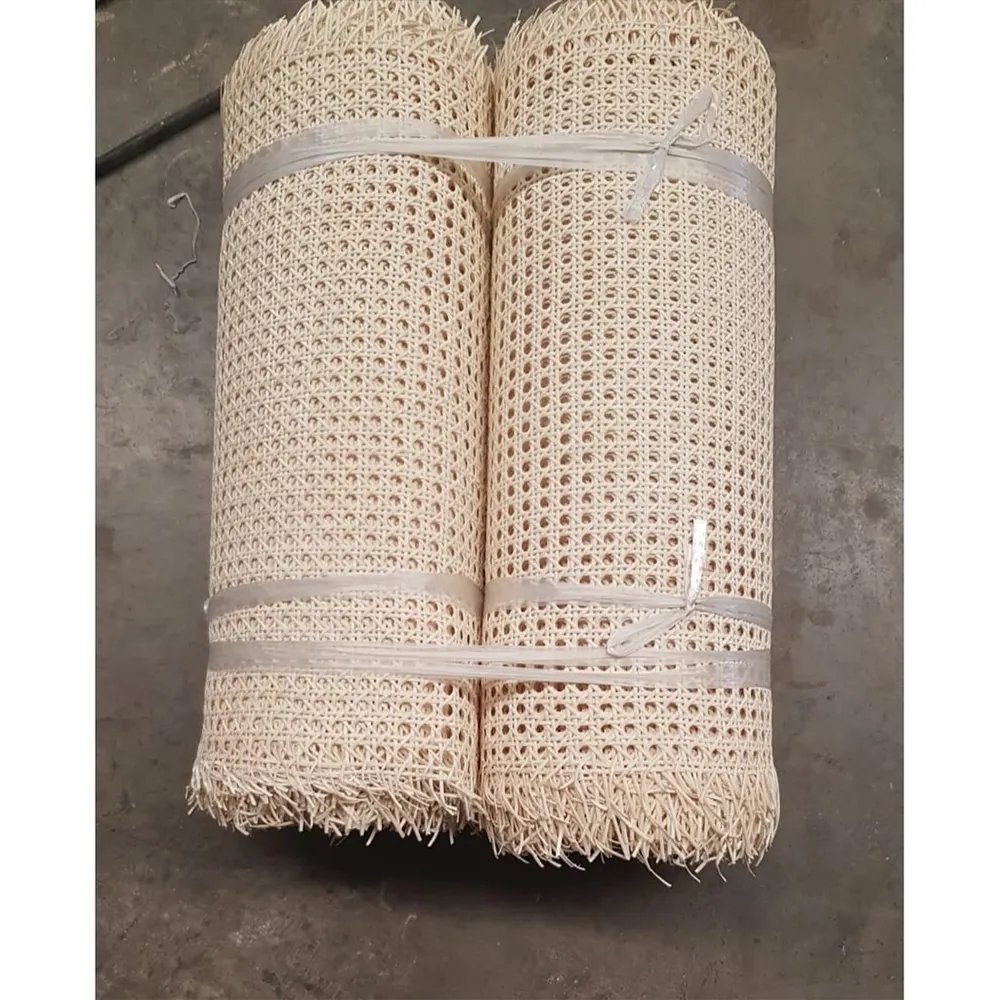 Specializing in Rattan Fabric Natural Sustainable Decoration Material Woven Rattan Fibers Webbing