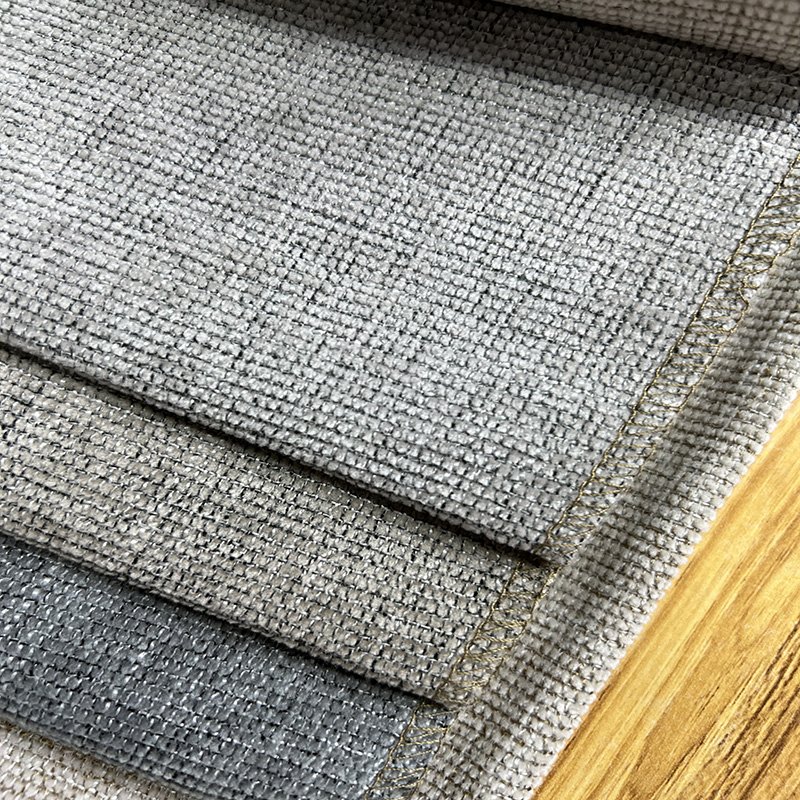 wholesale new design woven dyed linen like chenille 100% polyester furniture cushion fabric sofa fabric