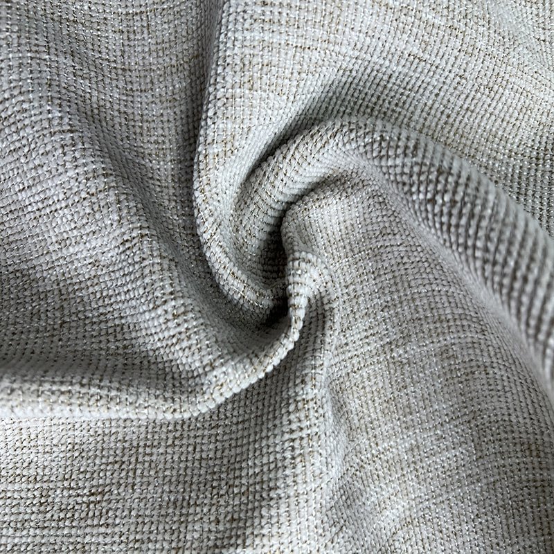 wholesale new design woven dyed linen like chenille 100% polyester furniture cushion fabric sofa fabric