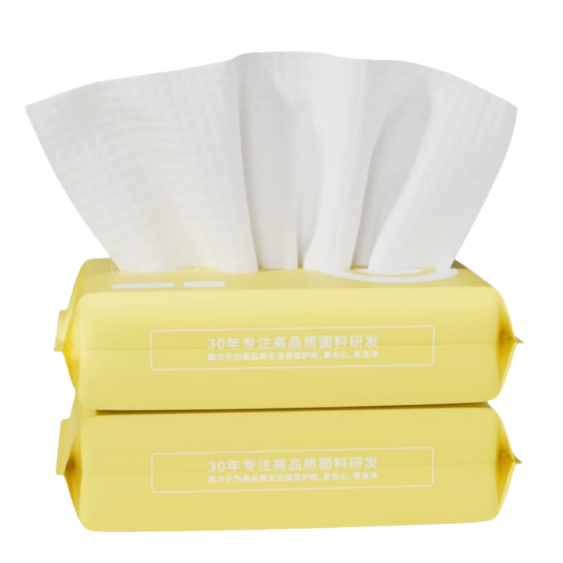 Dot Embossed Spunlace Nonwoven Bamboo Fiber Non Woven Fabric Roll Non-Woven Facial Wet Wipes