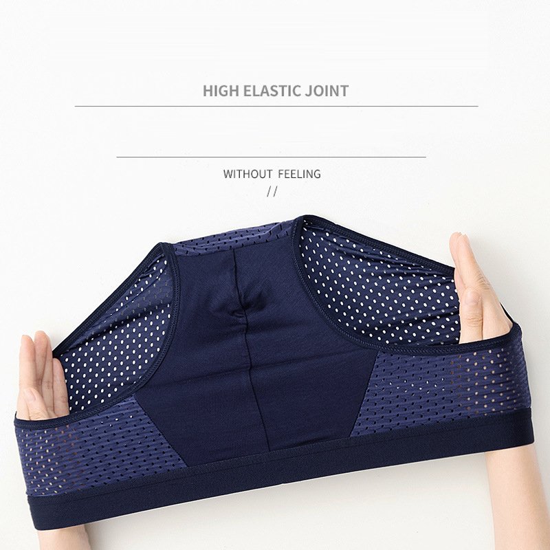 Men's Ice Silk Briefs Sexy Underwear Boxer Shorts Breathable Comfortable Elastic Undies Men Boxer Briefs