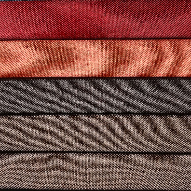 Home Deco linen furniture fabric flax linen fabric for sofa linen look polyester