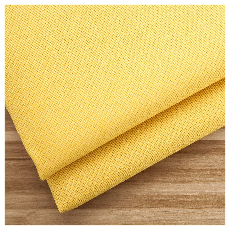 High Quality 100% Polyester Woven Fabric Soft Plain Weaved Linen for Sofa Upholstery Feature Design Pattern