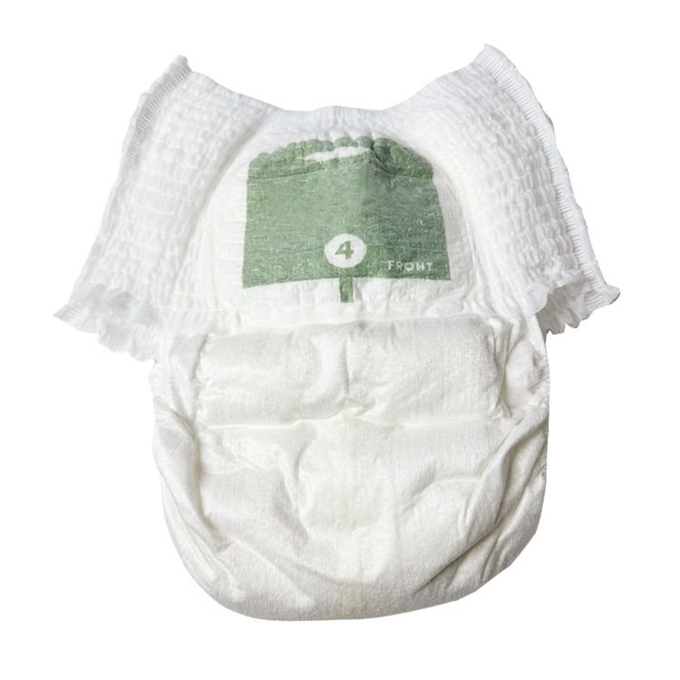 High Absorbency Disposable Bamboo Fiber Organic 85% Biodegradable Baby Diaper Customized