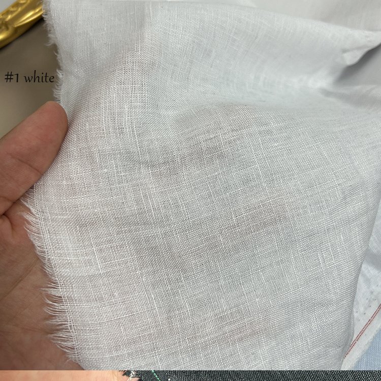 Pure Natural 100% Linen Fabric for Clothing pillowcase wholesale