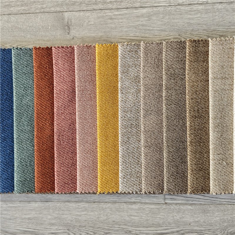 Factory Supply 100%Polyester fabrics Sofa fabric upholstery Linen sofa fabric