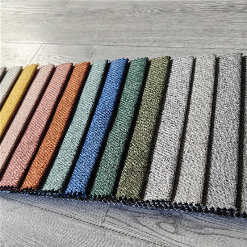 Factory Supply 100%Polyester fabrics Sofa fabric upholstery Linen sofa fabric