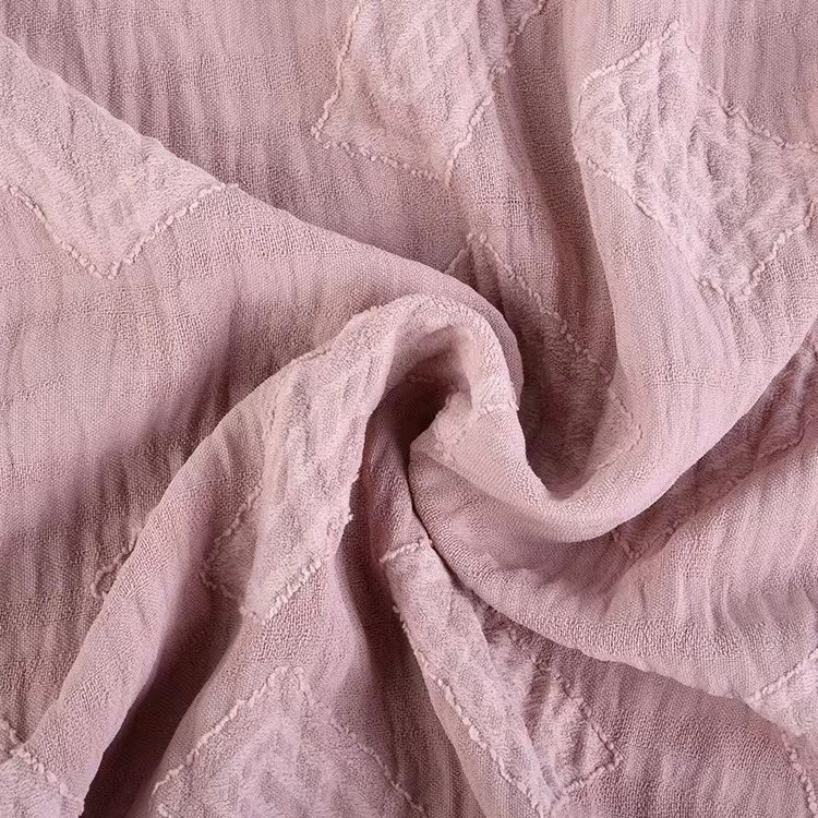 Hot Selling CEY Fabric Custom Design Cut Flower Brocade Jacquard Woven 100% Polyester Fabric For Dress