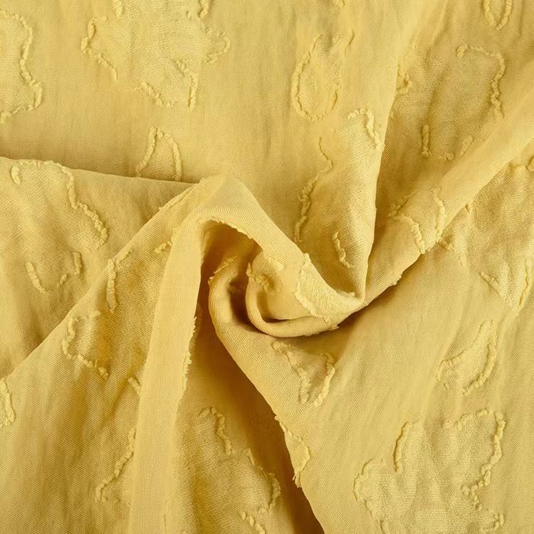 Hot Selling CEY Fabric Custom Design Cut Flower Brocade Jacquard Woven 100% Polyester Fabric For Dress