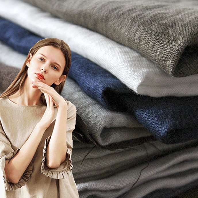 100% Pure Organic Linen Fabric for Shirts Dresses T-shirts Loungewear Sleepwear-Yarn Dyed Pattern-for Boys and Girls