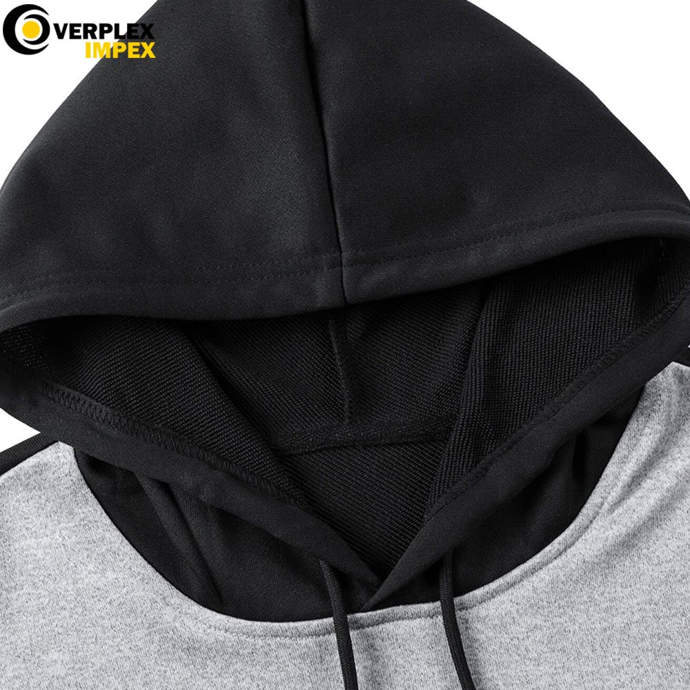 Factory Best Quality 6XL Size Breathable Hoodies Men Long Sleeves Winter Collection Embossed Print Pattern Made Fleece Fabric