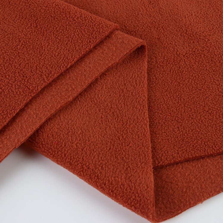 Manufacturers spot 32s double-sided fleece single-sided polar fleece 280g sports flannel full polyester coat plush fabric