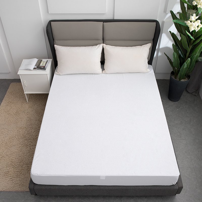 Waterproof Terry Towel King Mattress Protector Fitted Premium Terry Fabric Waterproof Mattress Protector