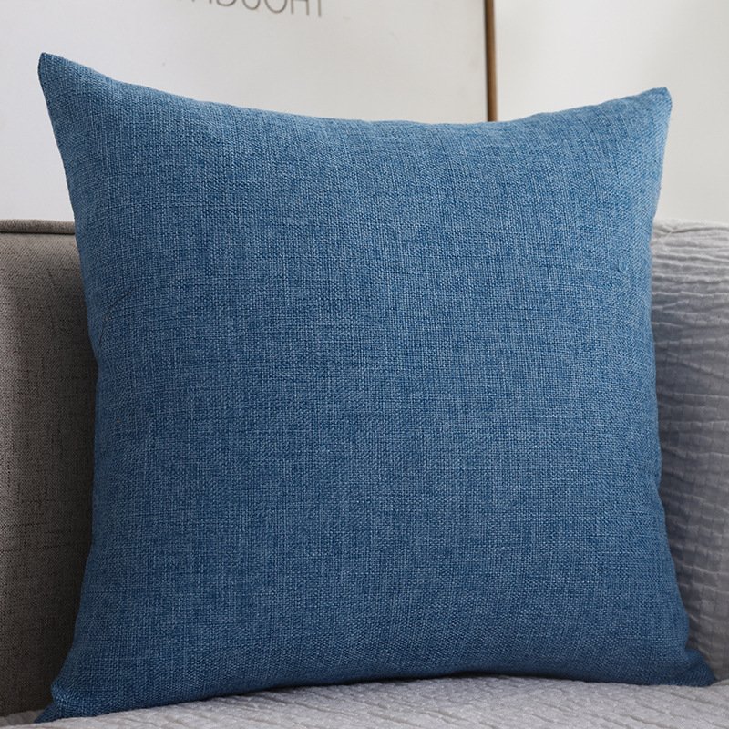 Cotton and Linen Fabrics Thickened Square Pillow Cover 18x18in Sofa Living Room Back Pillow Cushion Pillow Cover