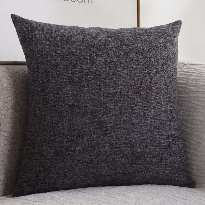Cotton and Linen Fabrics Thickened Square Pillow Cover 18x18in Sofa Living Room Back Pillow Cushion Pillow Cover