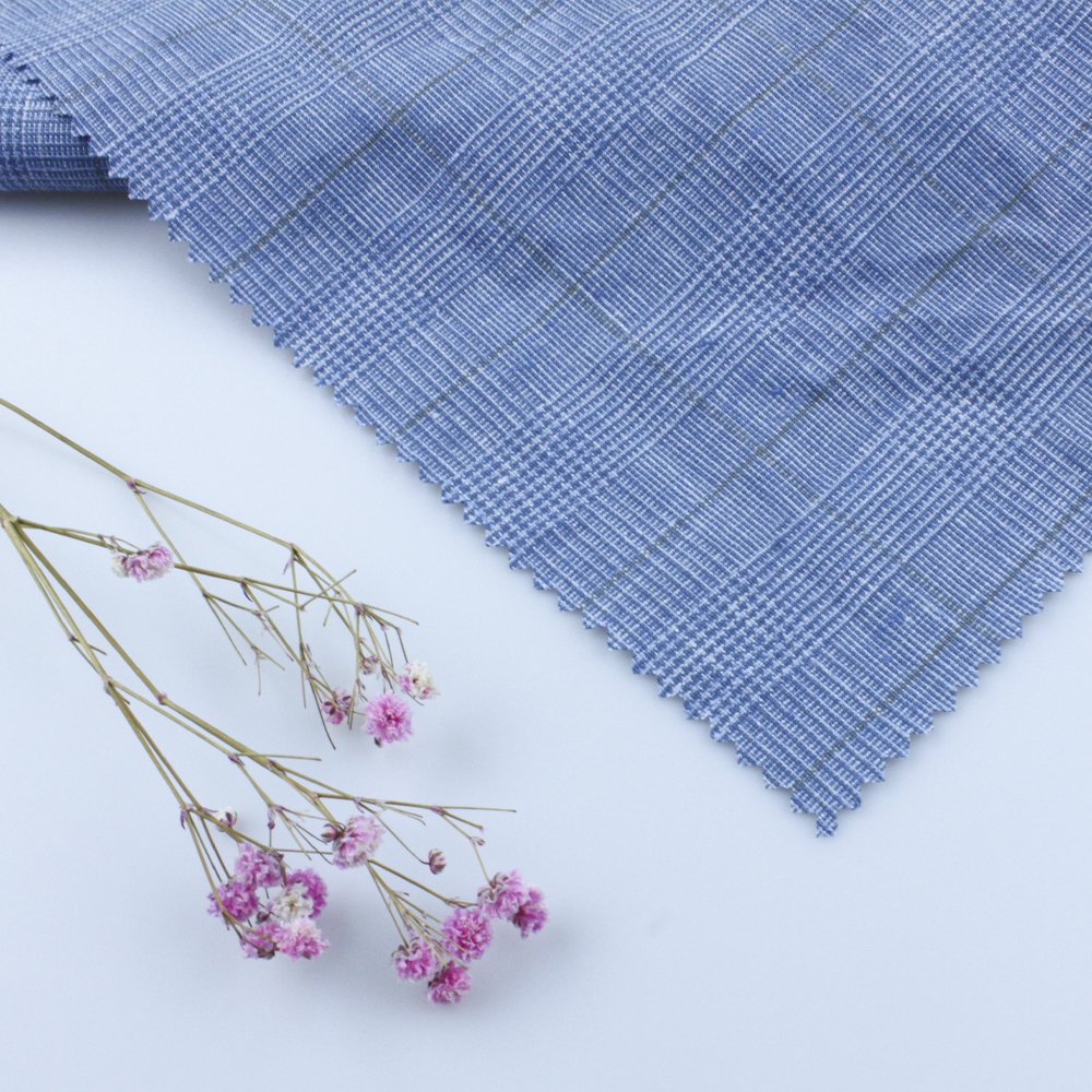 Super Quality Hot Sales Hemp Linen Blend Yarn Dyed Solid Plain Fabric European Flax