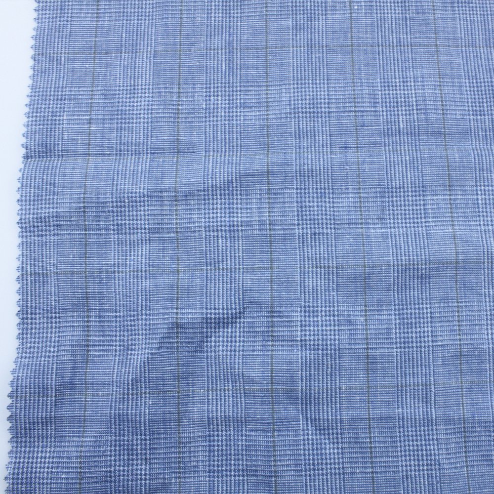 Super Quality Hot Sales Hemp Linen Blend Yarn Dyed Solid Plain Fabric European Flax