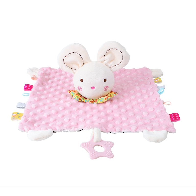 Multifunctional Bubble Super Soft Fabric Security Blanket With Animal For Baby
