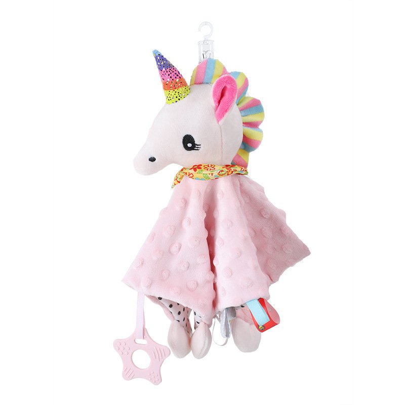 Multifunctional Bubble Super Soft Fabric Security Blanket With Animal For Baby