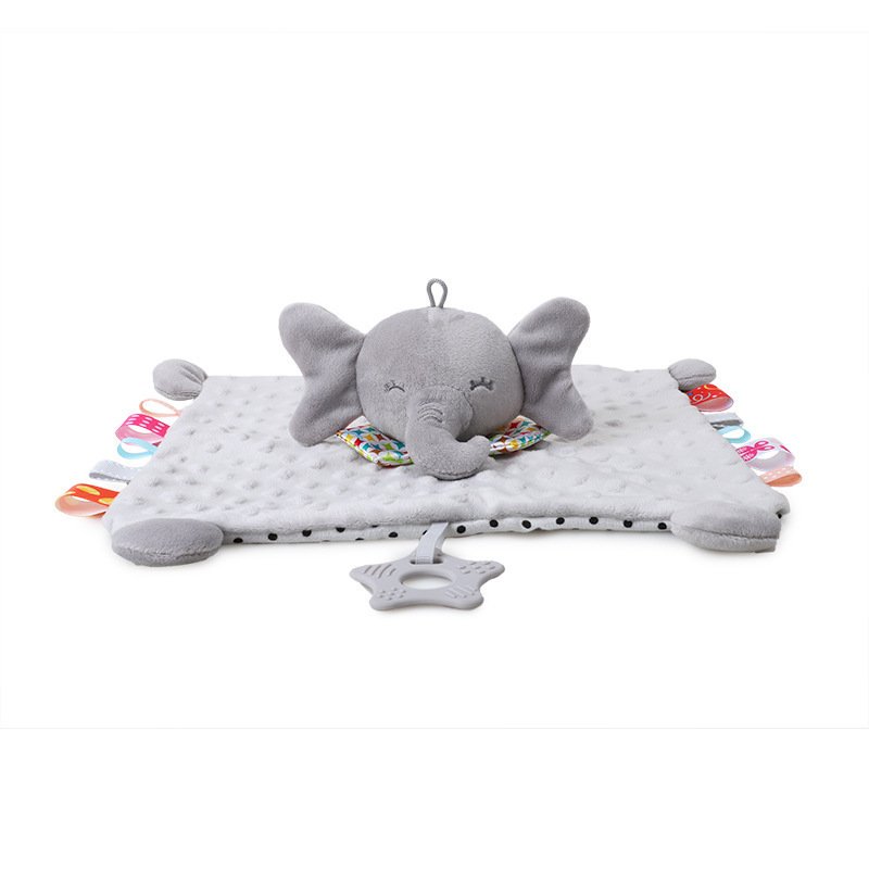 Multifunctional Bubble Super Soft Fabric Security Blanket With Animal For Baby