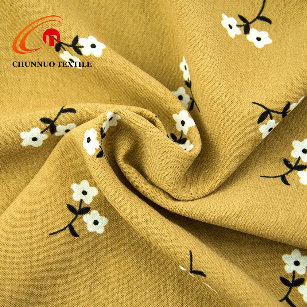 Summer fabric woven airflow 100% Polyester fabric 180D CEY fabric flora print design for woman Dress