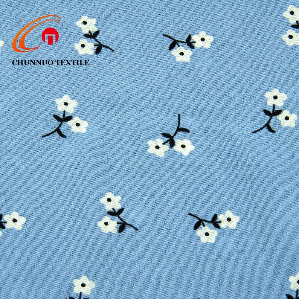 Summer fabric woven airflow 100% Polyester fabric 180D CEY fabric flora print design for woman Dress