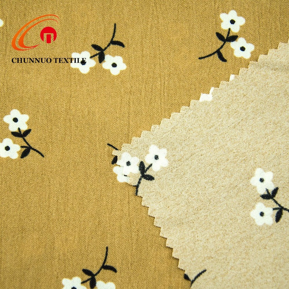 Summer fabric woven airflow 100% Polyester fabric 180D CEY fabric flora print design for woman Dress