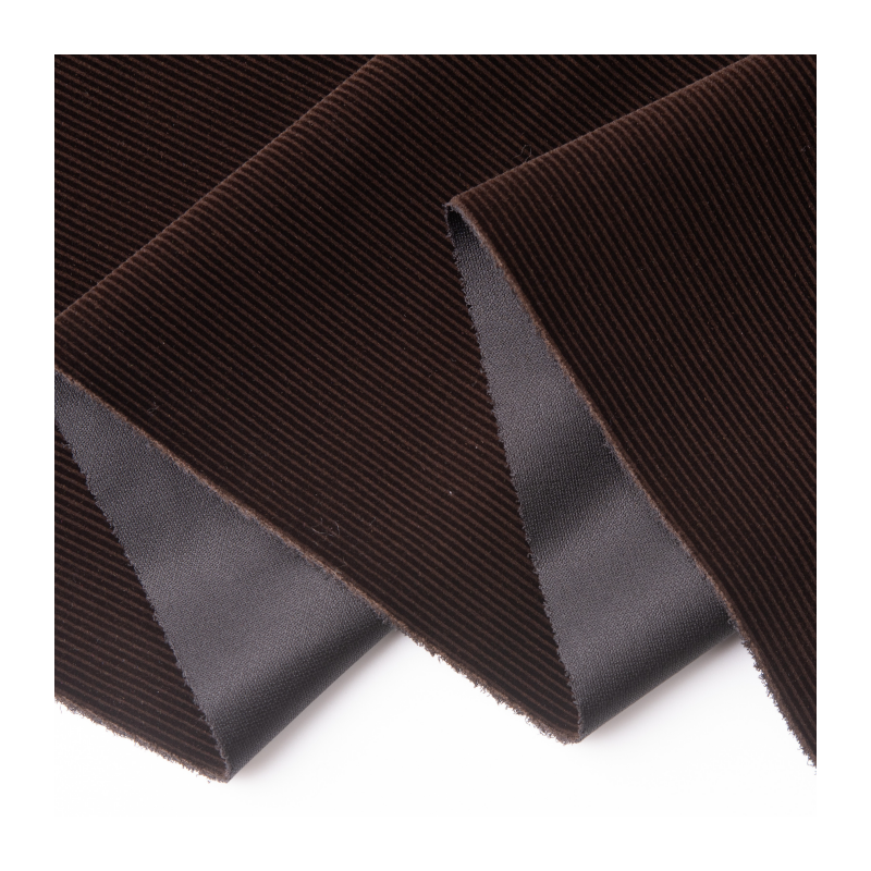 Warp Knitted Flocking Velvet Fabric Rib 100% Polyester for Garments and home textile