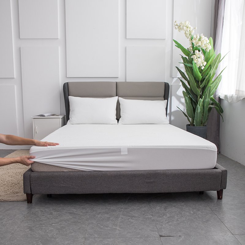 Hypoallergenic 100% Bamboo Top Jacquard Fabric Waterproof Mattress Protector Mattress Cover