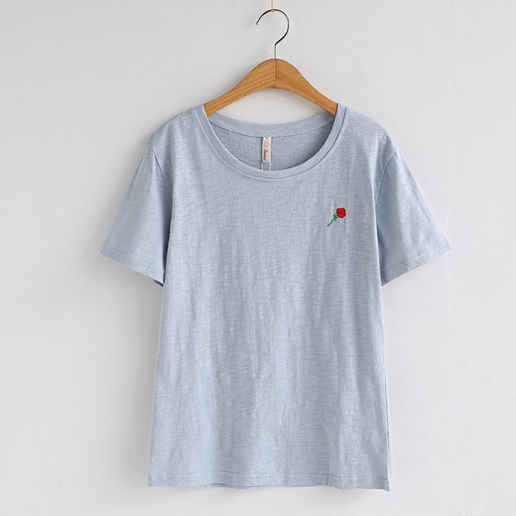 High Quality Bamboo Cotton Women's T-shirt Casual Style T Shirt