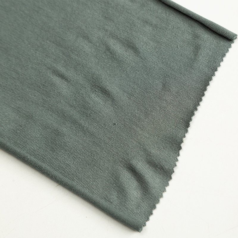 In stock soft jersey 95% bamboo 5% spandex fabrics for garment