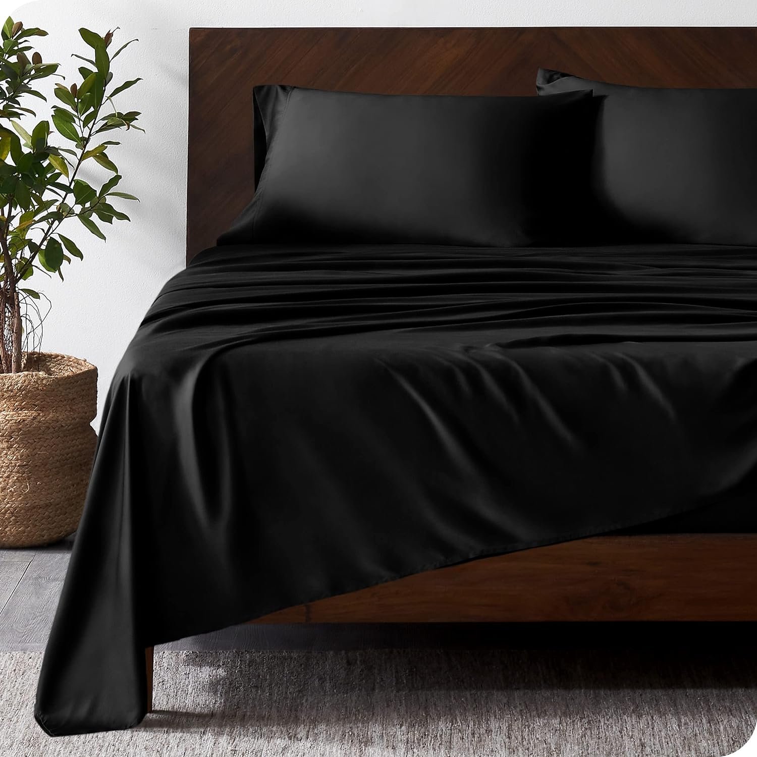 Cloudland King Size Fitted Bamboo Bed Sheet Organic Bamboo Viscose Bed Sheets Set Bamboo Lyocell Sheet Set